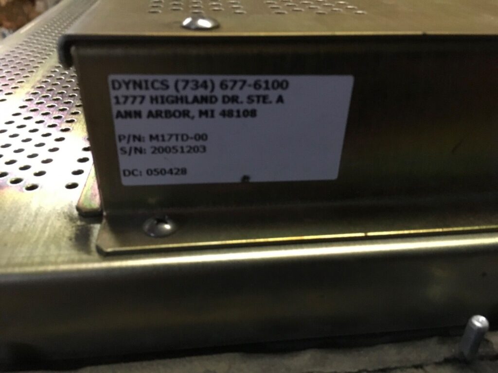 Dynics Industrial Screen, P/N: M17TD-00, 17" Screen, warranty, DR-3180 - Image 7