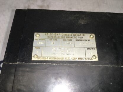 Westinghouse AB DE-ION Circuit Breaker,  350amp, #JA SAF-T-VUE, 3 pole, DR-2003 - Image 2