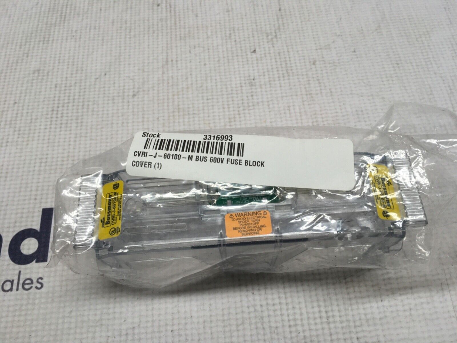 Bussmann fuse cover, CVRI-J-60100-M, KP-933