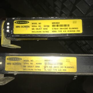 Pair or BANNER MINI-SCREEN, light curtains, #MSE4824, #MSR4824, PS-811