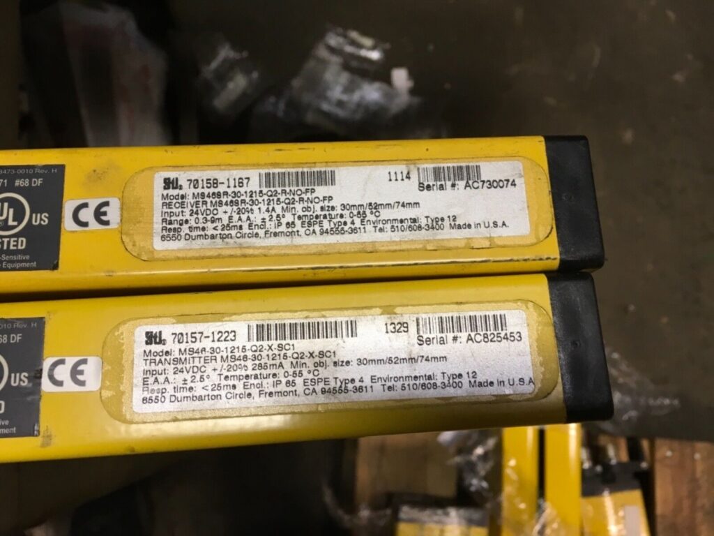 STI safety light curtain, MS46SR-30-1215-Q2-R-NO-FP, MS46-30-1215-Q2-X-SC1 - Image 3