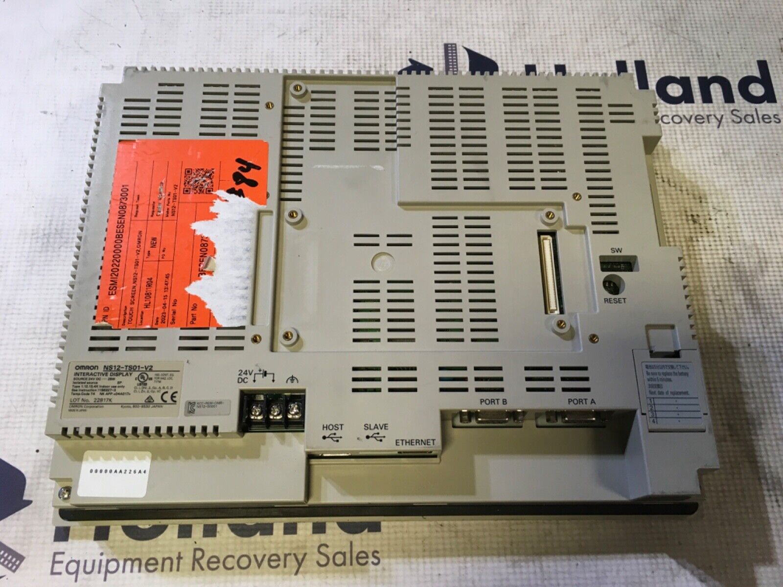 Omron display screen, NS12-TS01-V2, some shelf wear, NNB, LG-2075 - Image 3