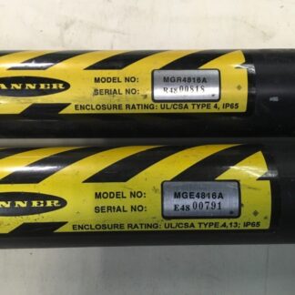 Banner Safety light curtain, MGE4816A, MGR4816A, missing mount brackets, PS-422