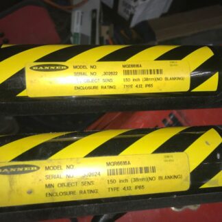 Pair or BANNER Engineering Light Curtains, #MGE6616A, #MGR6616A, PS-813