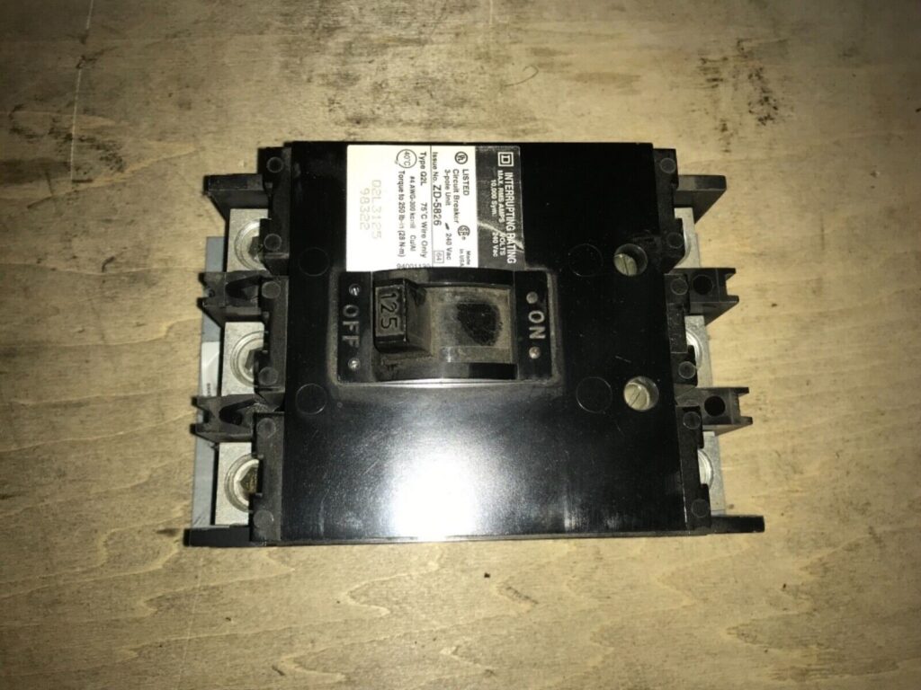 SQUARE D Circuit Breaker, #ZD-5826, 125amp, PS-715 - Image 4