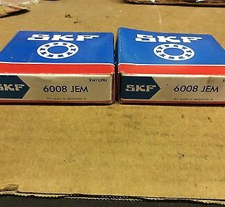 2-SKF bearings #6008 JEM, 30day warranty, free shipping lower 48!