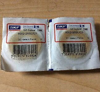 Lot Of 4-SKF Bearings #6002-2RSL/C3, 30day warranty, free shipping lower 48!