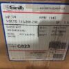 A.O.Smith-Motor, #C823, 1/4hp, 1140rpm, 115/208-230v, FR-F56C, shaft-5/8"