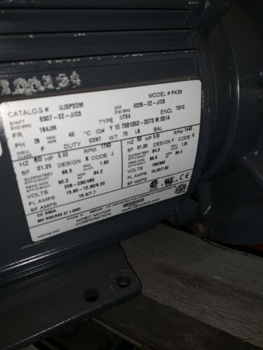 US Motor With Pump, #883666-00, #UJSP2DM, 5hp, FR-184JM, Freight Shipping - Image 2