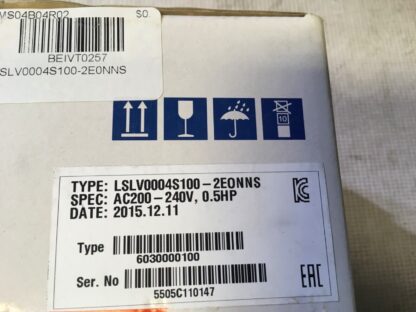 LS inverter, LSLV0004S100-2E0NNS, AC200-240V, 0.5HP,  NOS, LG-2447 - Image 2