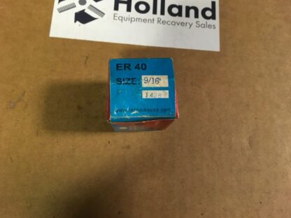 Techniks ER40  spring collet, 9/16”,  NIB, ADI-1251