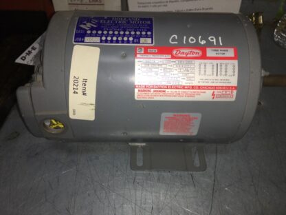 Dayton Three Phase Motor, 3N637A, 1 1/2hp, XJ56, 3450/2850rpm, ADI-1104