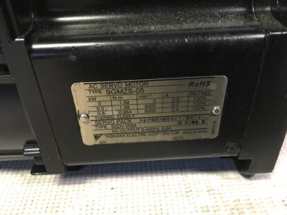 Yaskawa AC Servo motor, SGMZS-05, LG-2326 - Image 2