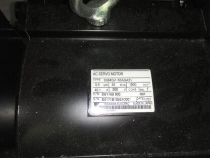Yaskawa AC Servo motor, SGMGV-55ADA21, NOS,  LG-2327 - Image 2