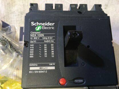 Schneider Electric Breaker, LV429006, NSX 100N, 3 pole, NOS, LG-2347 - Image 3