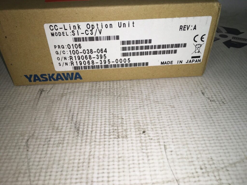 Yaskawa CC-Link Option Unit, SI-C3/V, REV:A, NOS, LG-2579