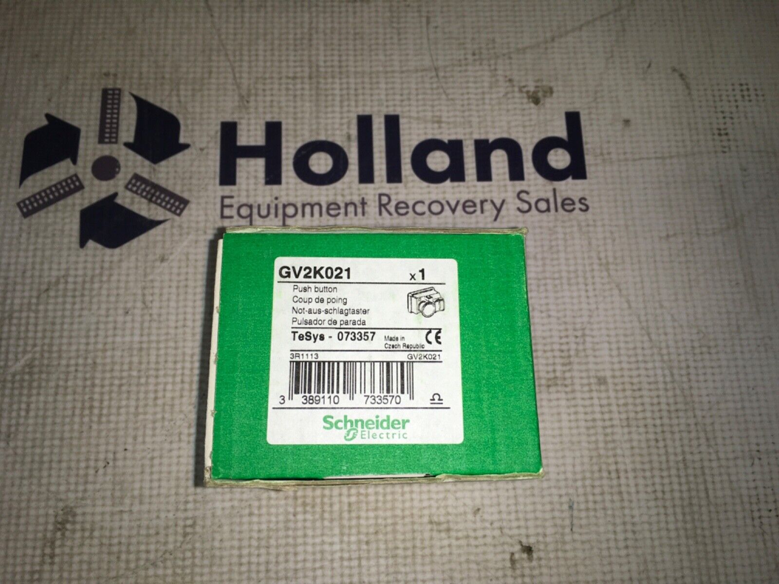 Schneider Electric Safety push bottom, GV2K021, TeSys-073357, NOS, LG-2582