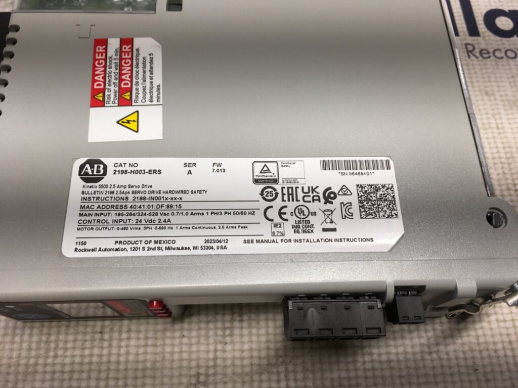 Allen Bradley Kinetix 5500, 2198-H003-ERS, JR-319 - Image 2