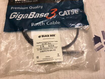 Black Box, GigaBase 3 CATe, C5EPC70-BK-03, 3ft, KP-1108 - Image 2