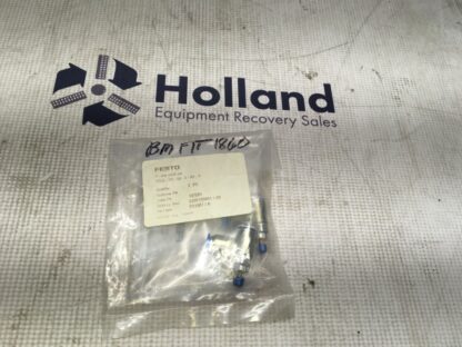2-FESTO 1 way control valve, GRLA-1/8-QS-6-RS-D, NOS, LG-2832