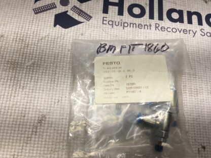 2-FESTO 1 way control valve, GRLA-1/8-QS-6-RS-D, NOS, LG-2832 - Image 2