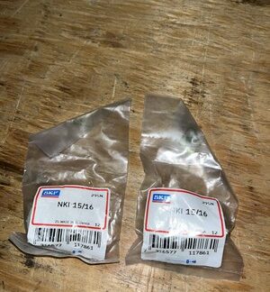 Lot Of 2-SKF Bearing #NKI 15/16, New Open Box, LG-3040