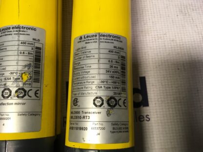 Leuze Electronic light curtain set, MLD-XM03, MLD510-RT3, RJ-10 - Image 3