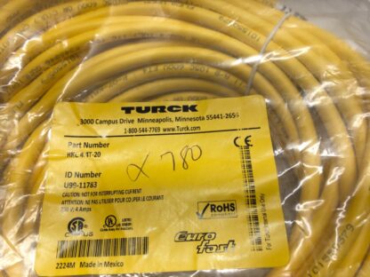 Turck Euro fast Servo cable, RKC 4.4T-20, U99-11783, NOS, KP-1206 - Image 2