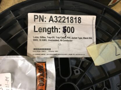 Lutze Silflex Tray-ER, black RAL 9005, unshielded, 18awg,  NOS,  KP-1228