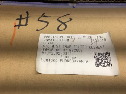 Sagawa oil mist trap filter element, TM-4E,  NOS, LG-4141 - Image 2