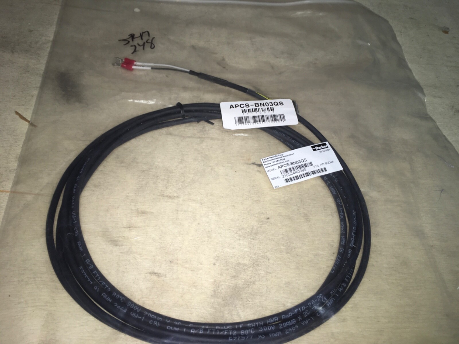 Parker cable, APCS-BN03QS, NIB, JRM-248