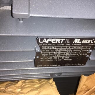 Lafert 25hp blower motor, type AMPH, 208-230v, w/ sound encloser, NNB, JRM-258-1