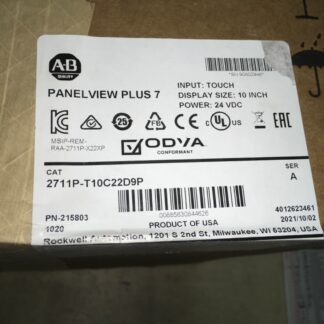 Allen Bradley PanelView Plus, 2711P-T10C22D9P, NIB, JRM-162