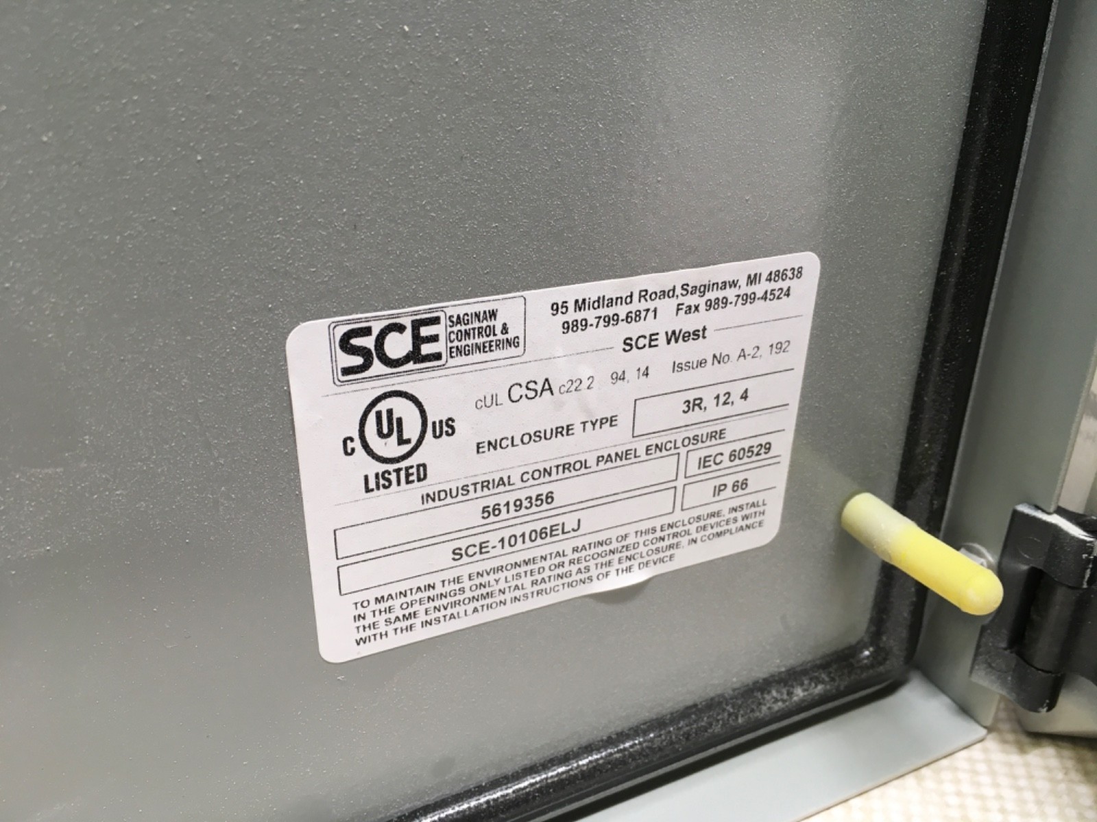 SCE panel box, SCE-10106ELJ, NOS, KP-1311 - Image 2