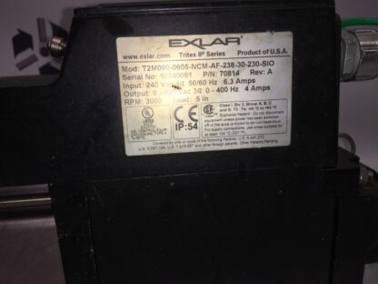 EXLAR Servo actuator, T2M090-0605-NCM-AF-238-30-230-SIO, 3000rpm, JMS-7 - Image 2