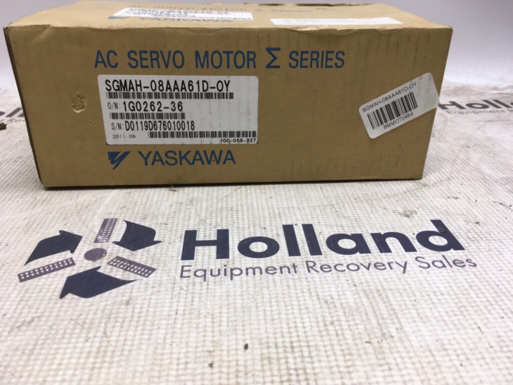Yaskawa Electric AC Servo motor, SGMAH-08AAA61D-OY, 3000rpm, LG-4271