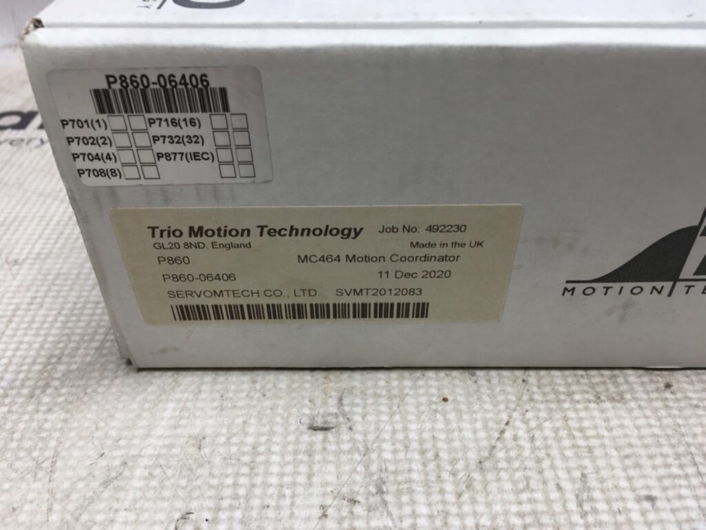 Trio Motion Technology unit, P860, P860-06406, NOS, LG-4372 - Image 2