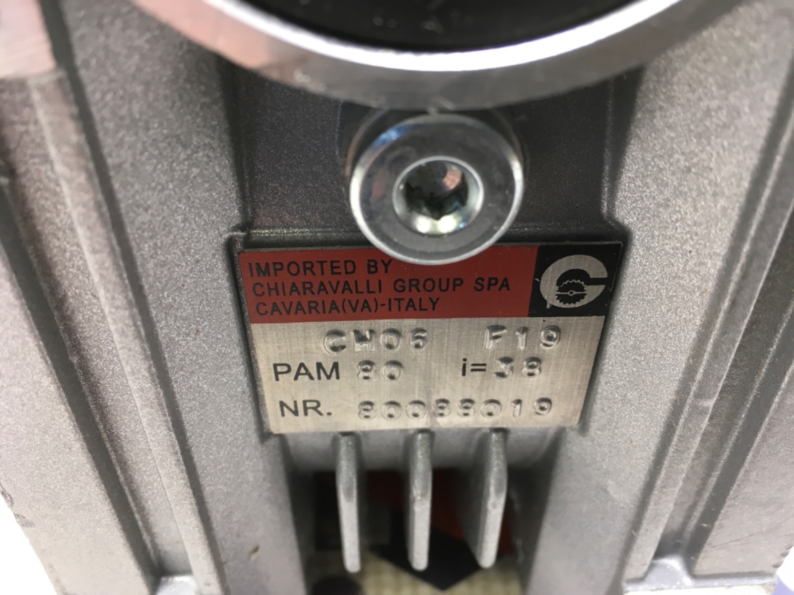 Cavaria gearbox, CH06 F19, PAM 80, I=38, NOS, LG-4532 - Image 2