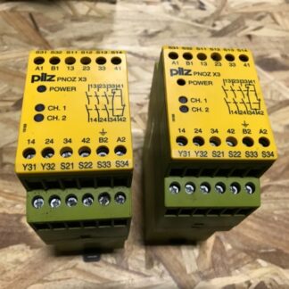 Lot of 2-PILZ PNOZ X3, 120VAC, 24VDC, Pre-Owned, PS-456