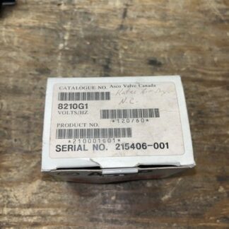 ASCO Valve #8210G1, New Open Box  HEHI-2572
