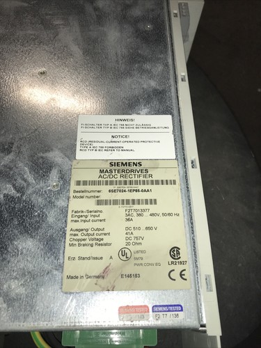 SIEMENS Drive, #6SE7024-1EP85-0AA1, Pre-Owned, HEHI-1769 - Image 3