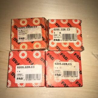 Lot of 4-FAG, Bearing, #6205.2ZR.C3, NOS, (MOTB-4)