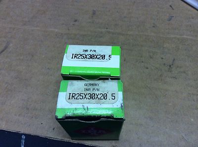 2-INA bearings #IR25x30x20.5, NOS, (DR-1674)