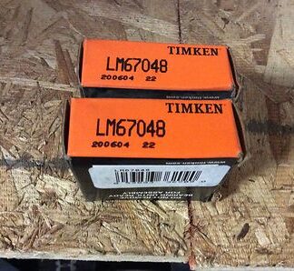 2-Timken-bearings, #LM67048/200604, NOS, (BDR-500)