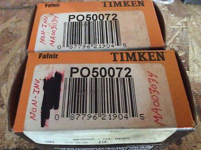 2-Timken-Bearing, PO50072, NOS, (BDR-493)
