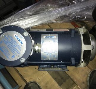 LEESON-MOTOR #111098.00, 1/2hp, 3450rpm, 115v, FR-F56C, pre-owned, (ADI-485)