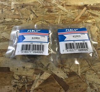 2-SKF-Bearings #61903, NOS, (JFK-1184)