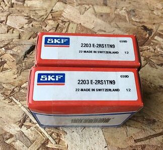 2-SKF, Bearings #2203 E-RS1TN9, NOS, (BDR-138)