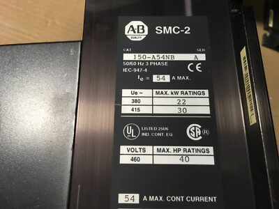 Allen Bradley SMC-2, 150-A54NB, 460v 40hp rating, 22-30kW rating, (DR-4282) - Image 4