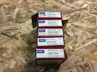 LOT-5-SKF, Bearings #6002JEM, NOS, (JFK-1031)